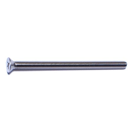 Midwest Fastener #10-32 x 3 in Phillips Flat Machine Screw, Plain 18-8 Stainless Steel, 50 PK 50695